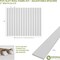 Ekena Millwork 48H x 3/8T Adjustable PVC Slat Wall Panel Kit w/ 3W Slats, Unfinished contains 15 Slats SWP60X48X0375UN - alternate 6